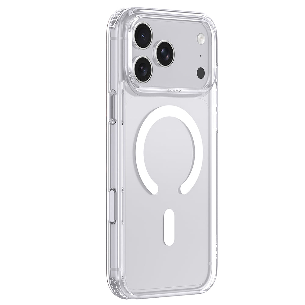 Apple iPhone 18 Pro Max Kılıf M-Safe Şarj Özellikli Raptic Air Clear Serisi Airbagli Şeffaf Kapak