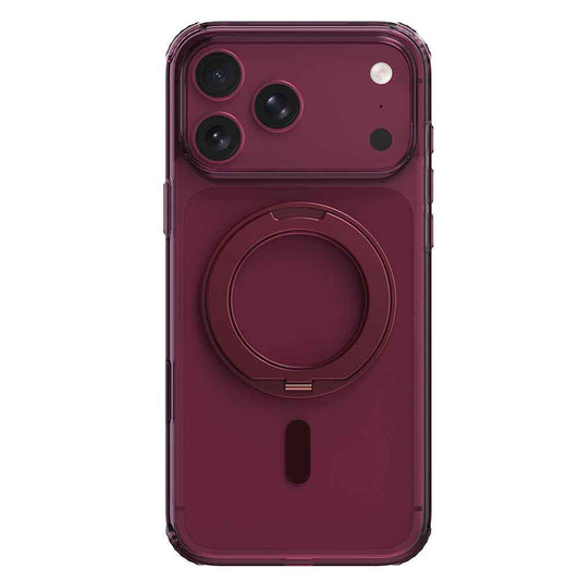 Apple iPhone 18 Pro Kılıf M-safe Şarj Özellikli Raptic Air Stand Serisi Aynalı Arka Yüzey Standlı Kapak