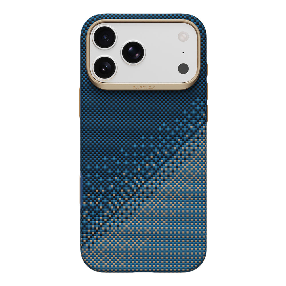 Apple iPhone 18 Pro Kılıf M-safe Şarj Özellikli Raptic Aramid Skin Serenity Serisi Karbon Kapak