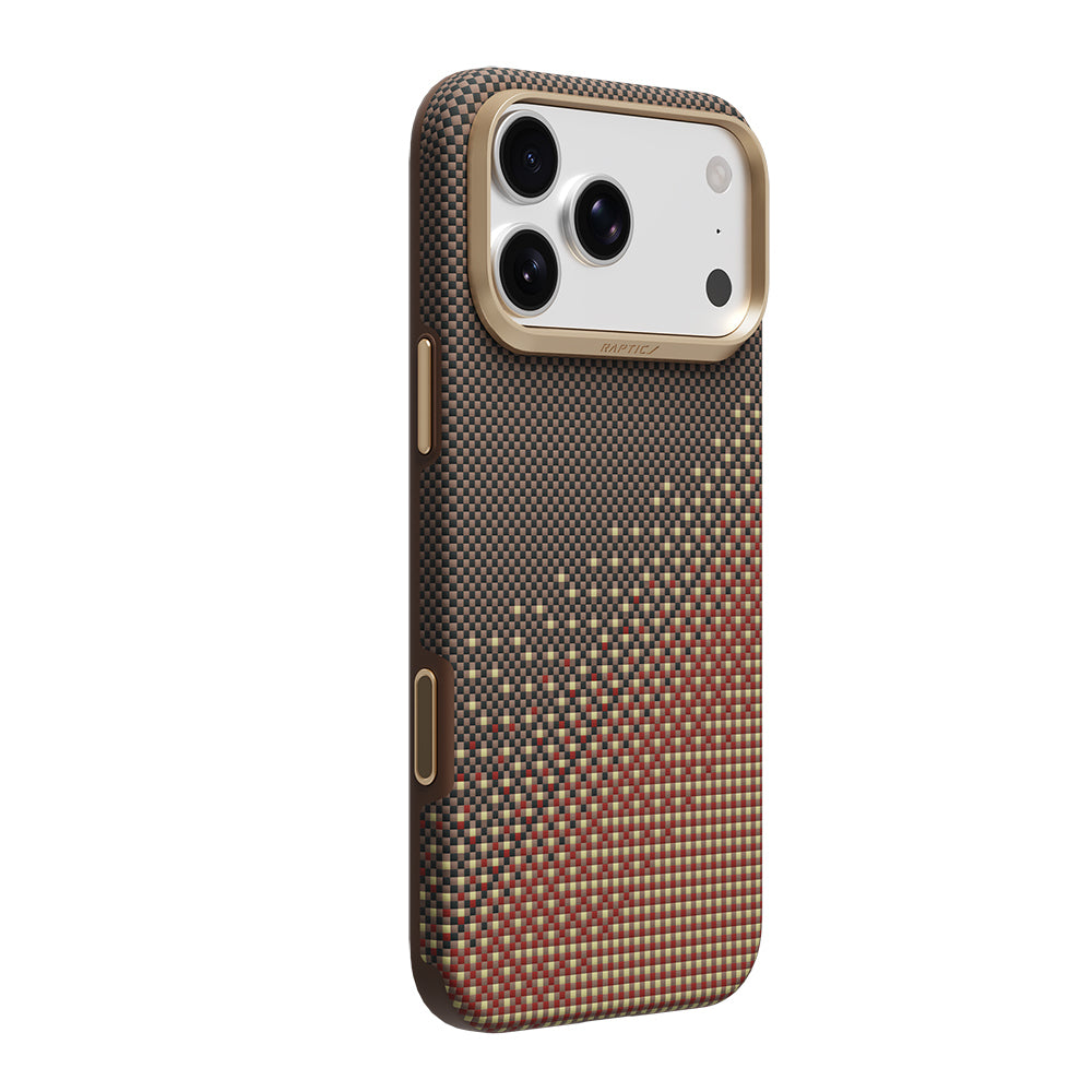 Apple iPhone 18 Pro Max Kılıf M-safe Şarj Özellikli Raptic Aramid Skin Serenity Serisi Karbon Kapak