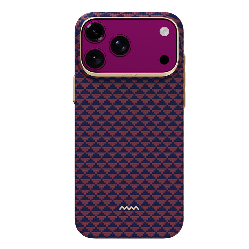 Apple iPhone 18 Pro Max Kılıf M-safe Şarj Özellikli Raptic Aramid Skin Origin Serisi Karbon Kapak