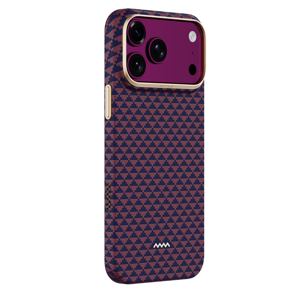 Apple iPhone 18 Pro Max Kılıf M-safe Şarj Özellikli Raptic Aramid Skin Origin Serisi Karbon Kapak