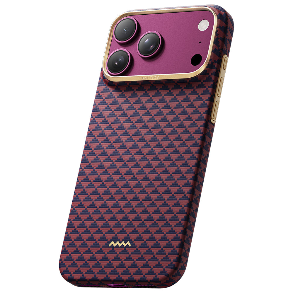 Apple iPhone 18 Pro Max Kılıf M-safe Şarj Özellikli Raptic Aramid Skin Origin Serisi Karbon Kapak