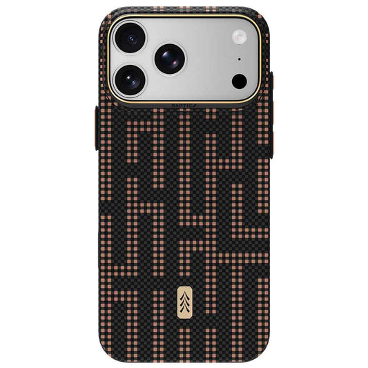 Apple iPhone 18 Pro Kılıf M-safe Şarj Özellikli Raptic Aramid Skin Serisi Karbon Kapak