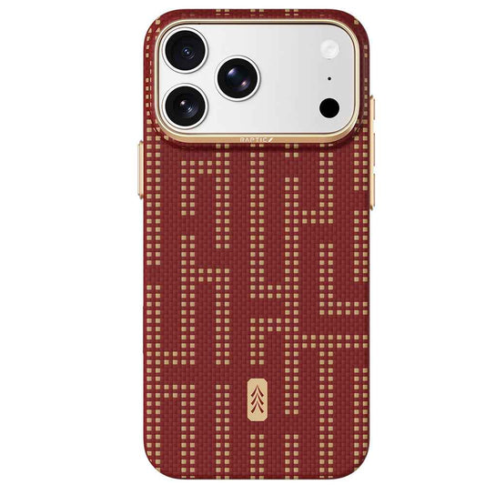 Raptic Apple iPhone 18 Pro Kılıf M-safe Şarj Özellikli Aramid Skin Serisi Karbon Kapak