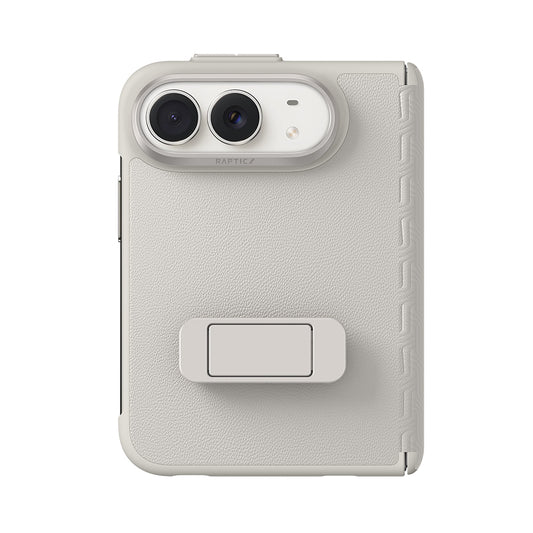 Apple iPhone Duo Kılıf Raptic Urban Trifold Serisi Standlı Kapak Beyaz