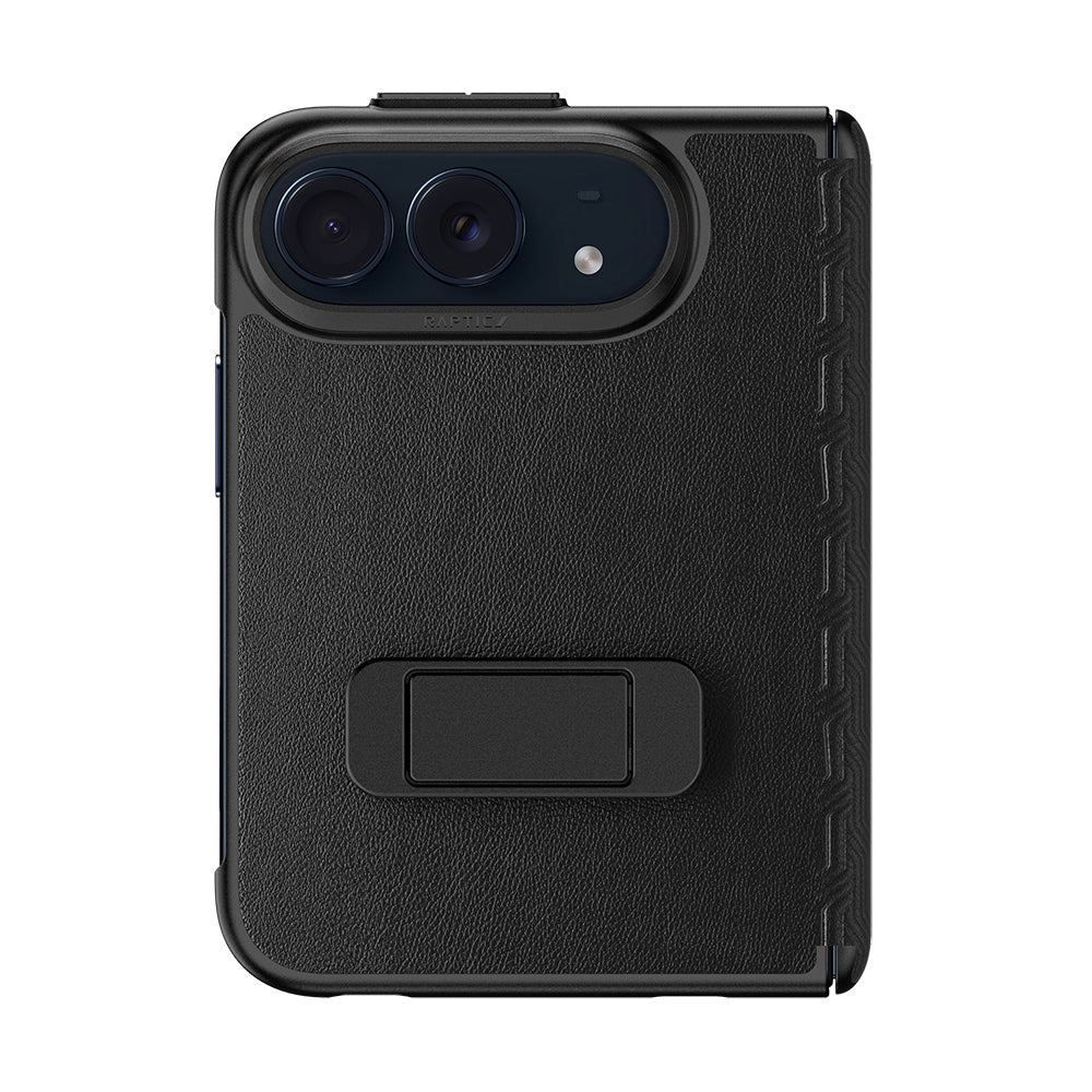 Apple iPhone Duo Kılıf Raptic Urban Trifold Serisi Standlı Kapak Siyah