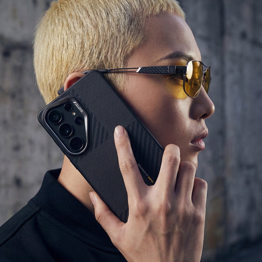 Galaxy S26 Ultra Kılıf M - safe Şarj Özellikli 600D Metal Kamera Çerçeveli Raptic Aramid Dual Serisi Kapak - raptic