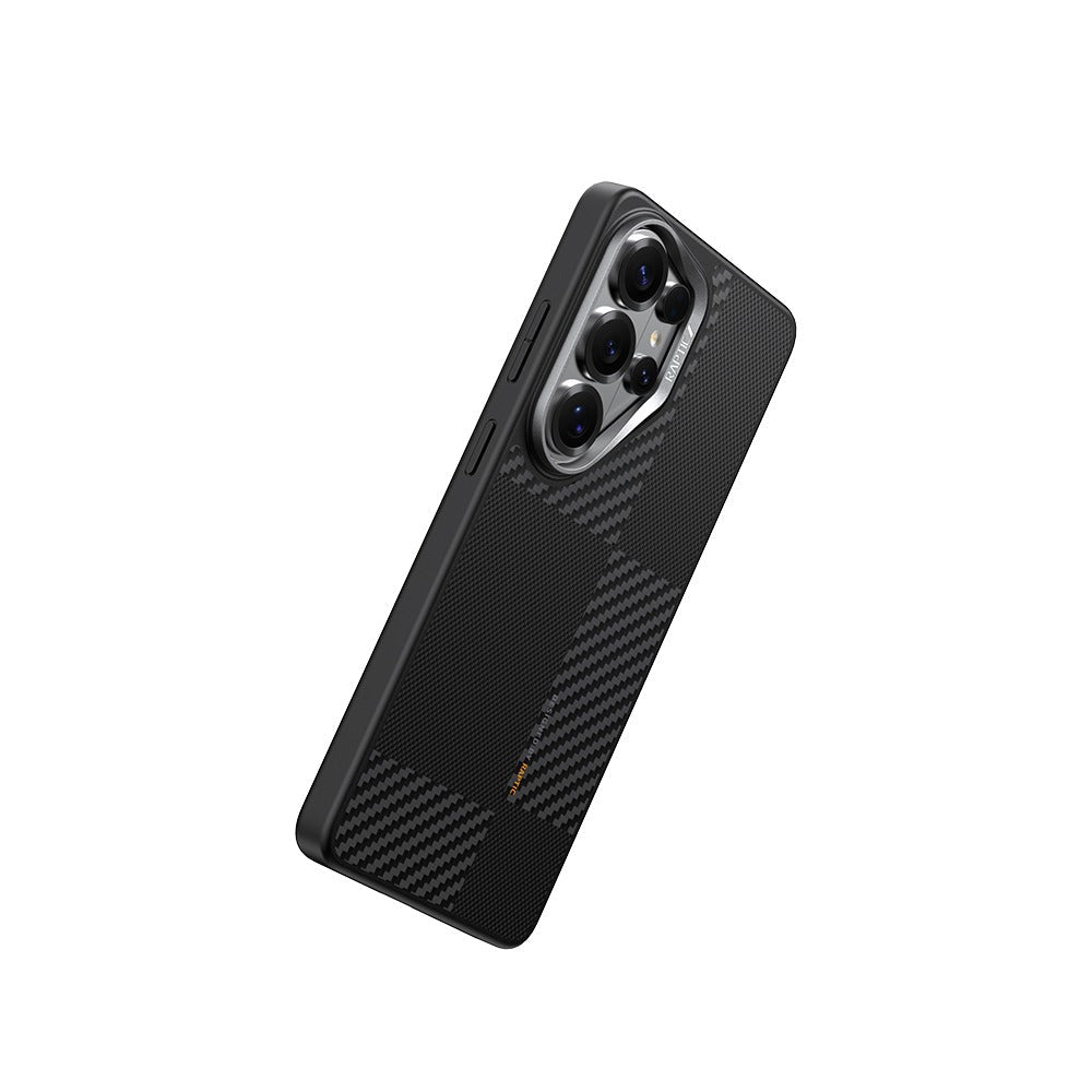 Galaxy S26 Ultra Kılıf M - safe Şarj Özellikli 600D Metal Kamera Çerçeveli Raptic Aramid Dual Serisi Kapak - raptic