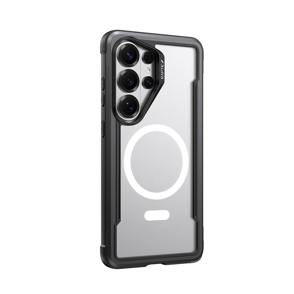 Galaxy S26 Ultra Kılıf M - safe Şarj Özellikli Airbagli Raptic Shield Serisi Şeffaf Arka Yüzey Kapak - raptic