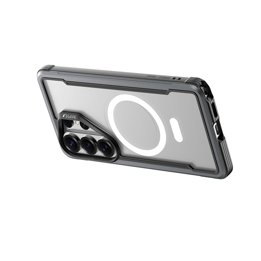 Galaxy S26 Ultra Kılıf M - safe Şarj Özellikli Airbagli Raptic Shield Serisi Şeffaf Arka Yüzey Kapak - raptic