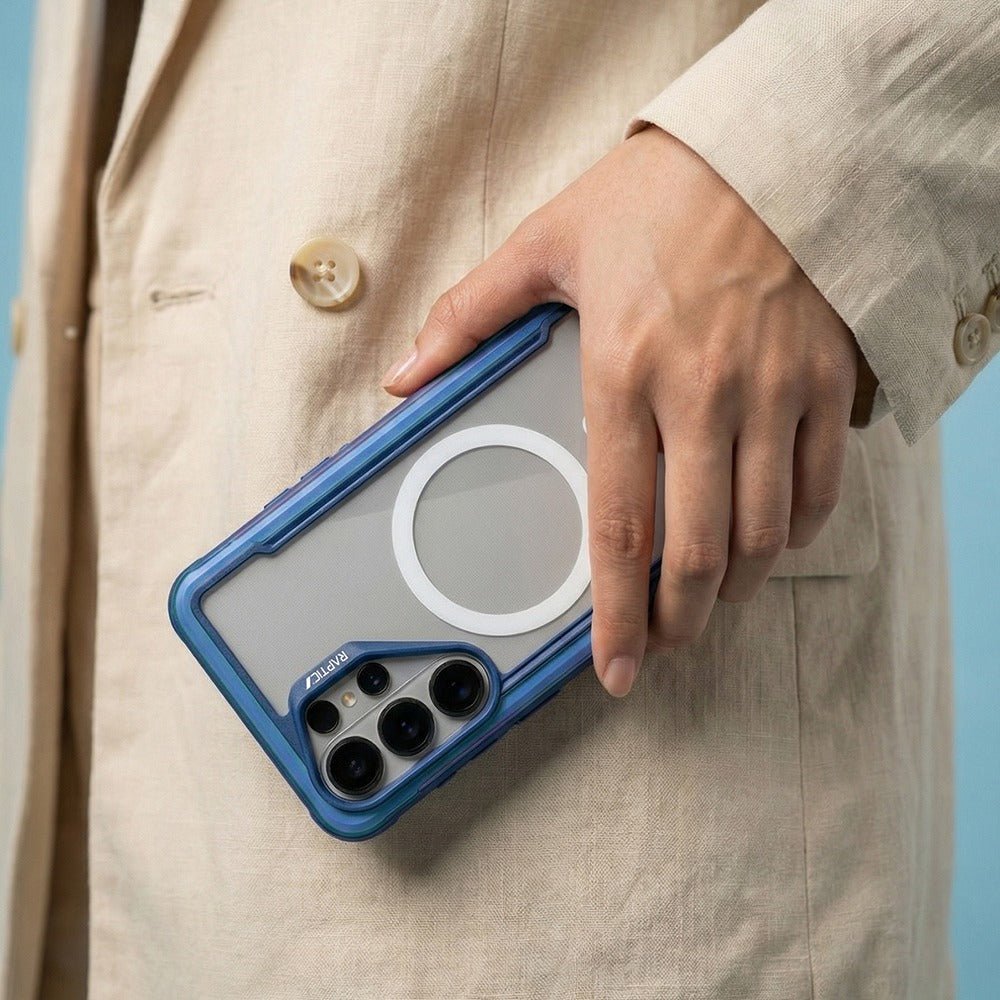 Galaxy S26 Ultra Kılıf M - safe Şarj Özellikli Airbagli Raptic Shield Serisi Şeffaf Arka Yüzey Kapak - raptic