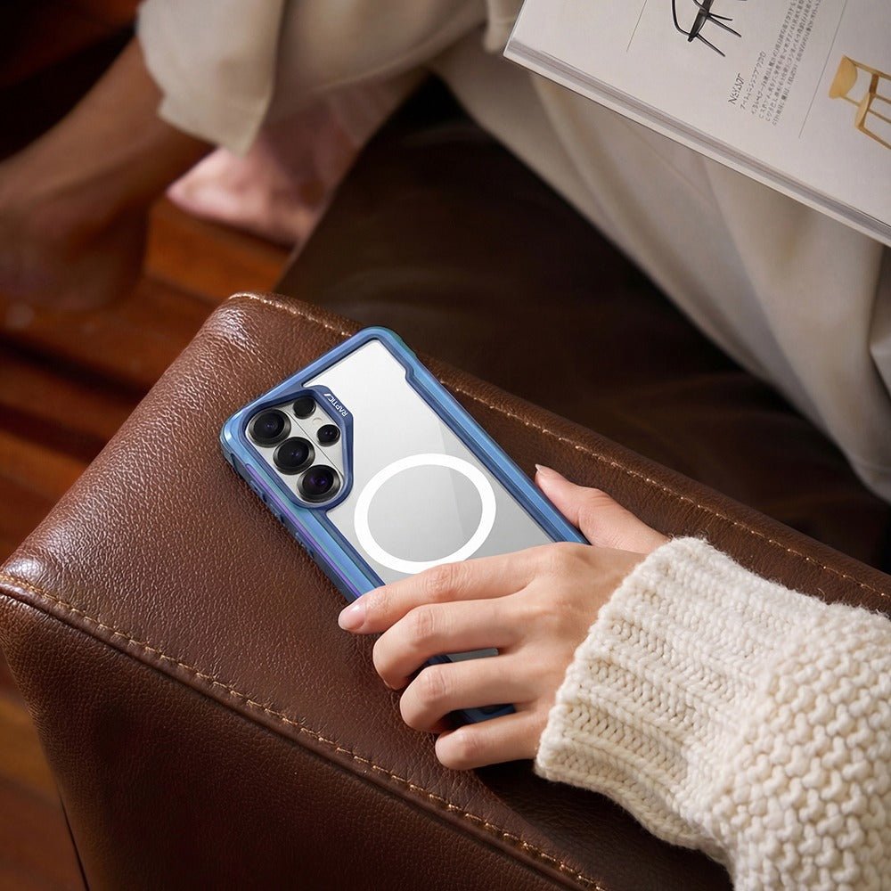 Galaxy S26 Ultra Kılıf M - safe Şarj Özellikli Airbagli Raptic Shield Serisi Şeffaf Arka Yüzey Kapak - raptic