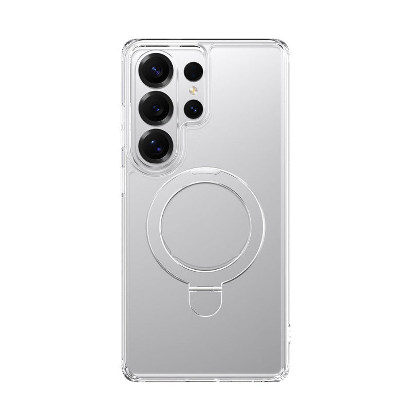 Galaxy S26 Ultra Kılıf M - safe Şarj Özellikli Raptic Air Stand Serisi Buzlu Transparan Tasarımlı Standlı Kapak - raptic