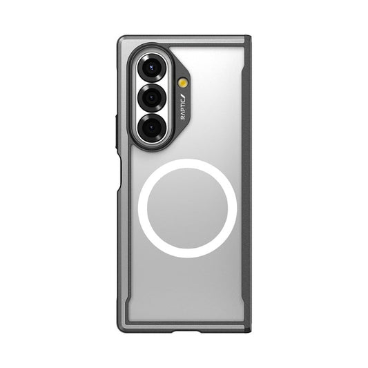 Galaxy Z Fold 7 Kılıf M - safe Şarj Özellikli Airbagli Raptic Shield Serisi Şeffaf Arka Yüzey Kapak - raptic
