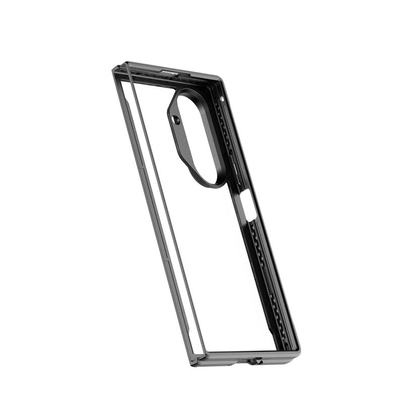 Galaxy Z Fold 7 Kılıf M - safe Şarj Özellikli Airbagli Raptic Shield Serisi Şeffaf Arka Yüzey Kapak - raptic