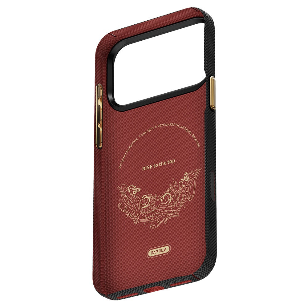 Apple iPhone 17 Pro Max Kılıf M-safe Şarj Özellikli  Raptic Aramid Skin Rise Serisi Kapak