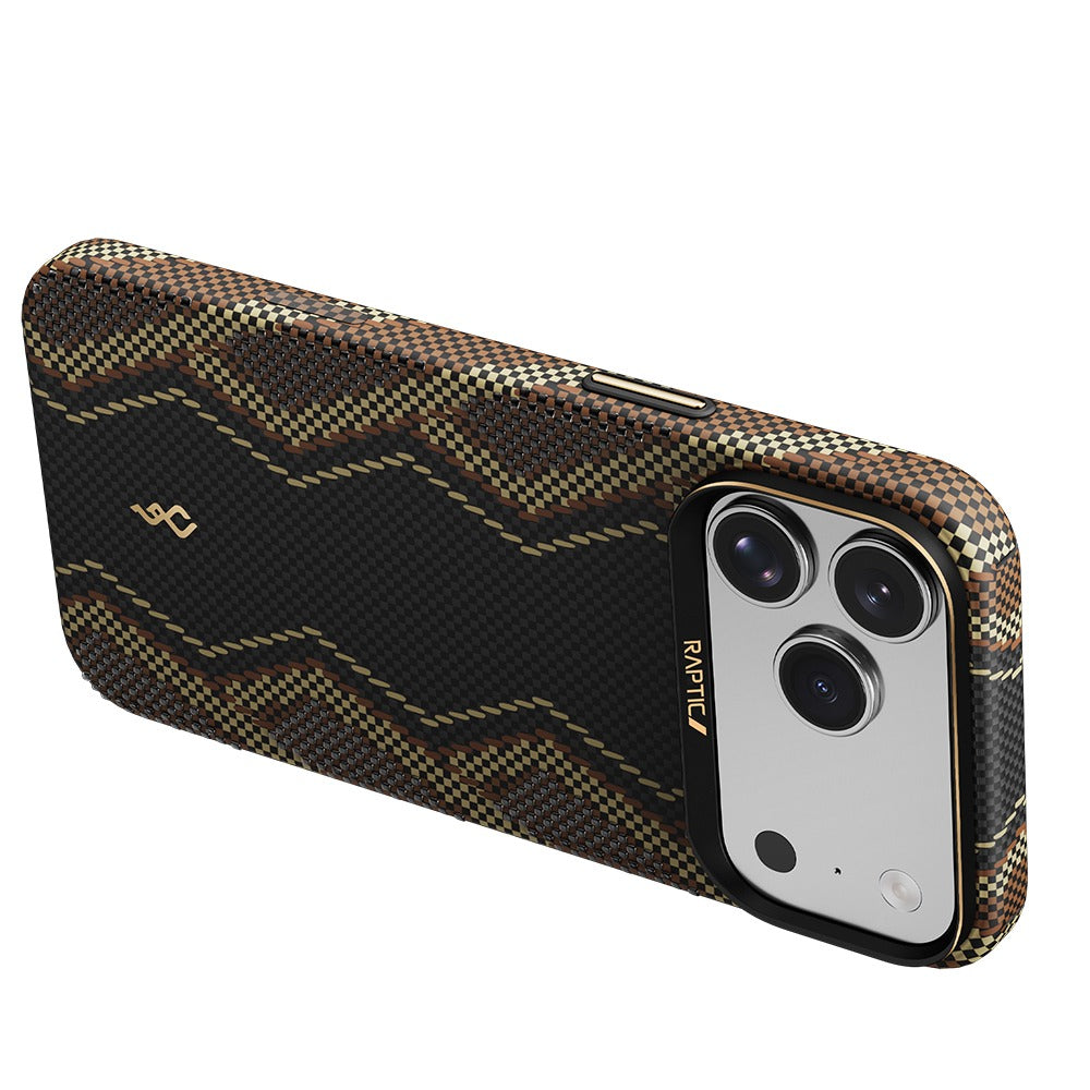 Apple iPhone 17 Pro Kılıf M-safe Şarj Özellikli Raptic Aramid Skin Scepter Serisi Kapak
