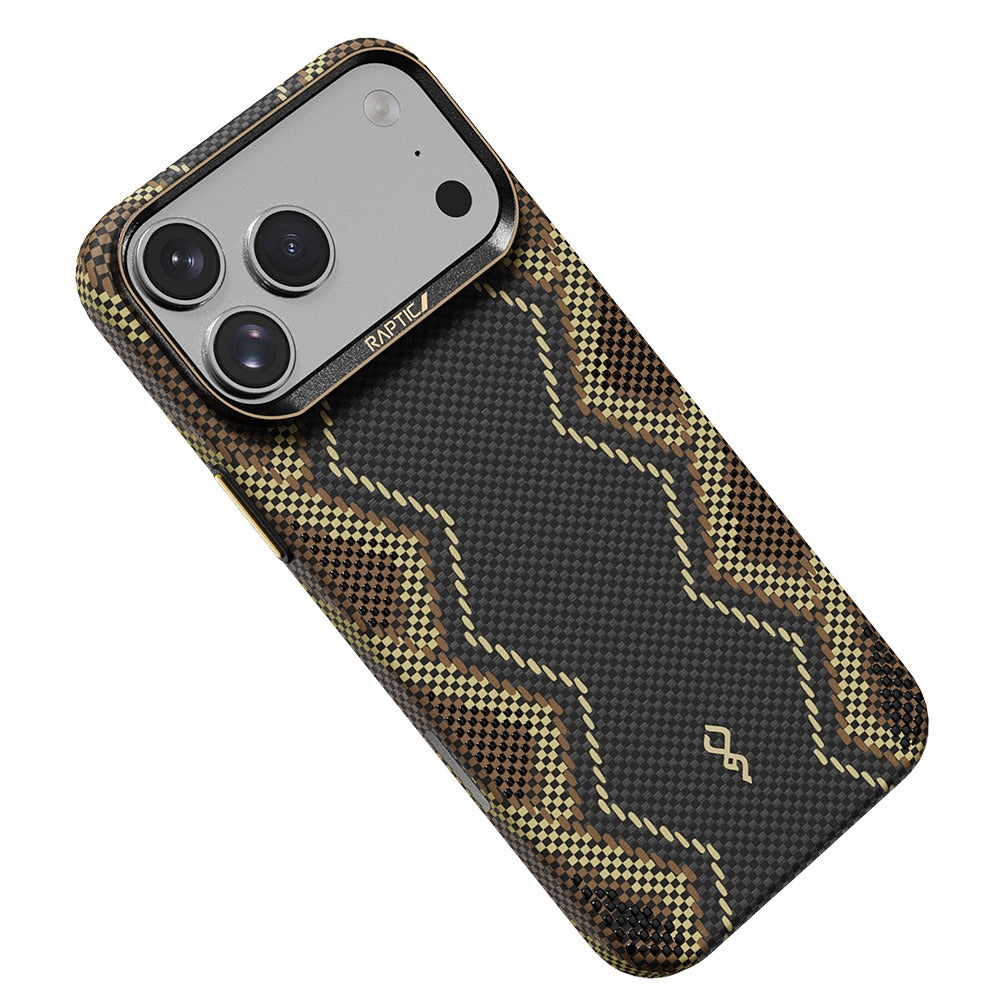 Apple iPhone 17 Pro Max Kılıf M-safe Şarj Özellikli Raptic Aramid Skin Scepter Serisi Kapak