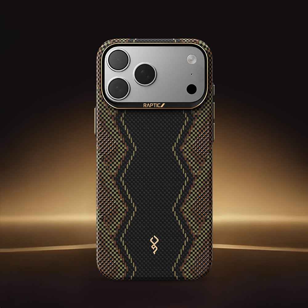 Apple iPhone 17 Pro Max Kılıf M-safe Şarj Özellikli Raptic Aramid Skin Scepter Serisi Kapak