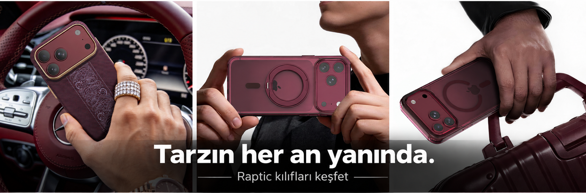 Raptic iPhone 18 kılıfları günlük yaşamda - Tarzın her an yanında