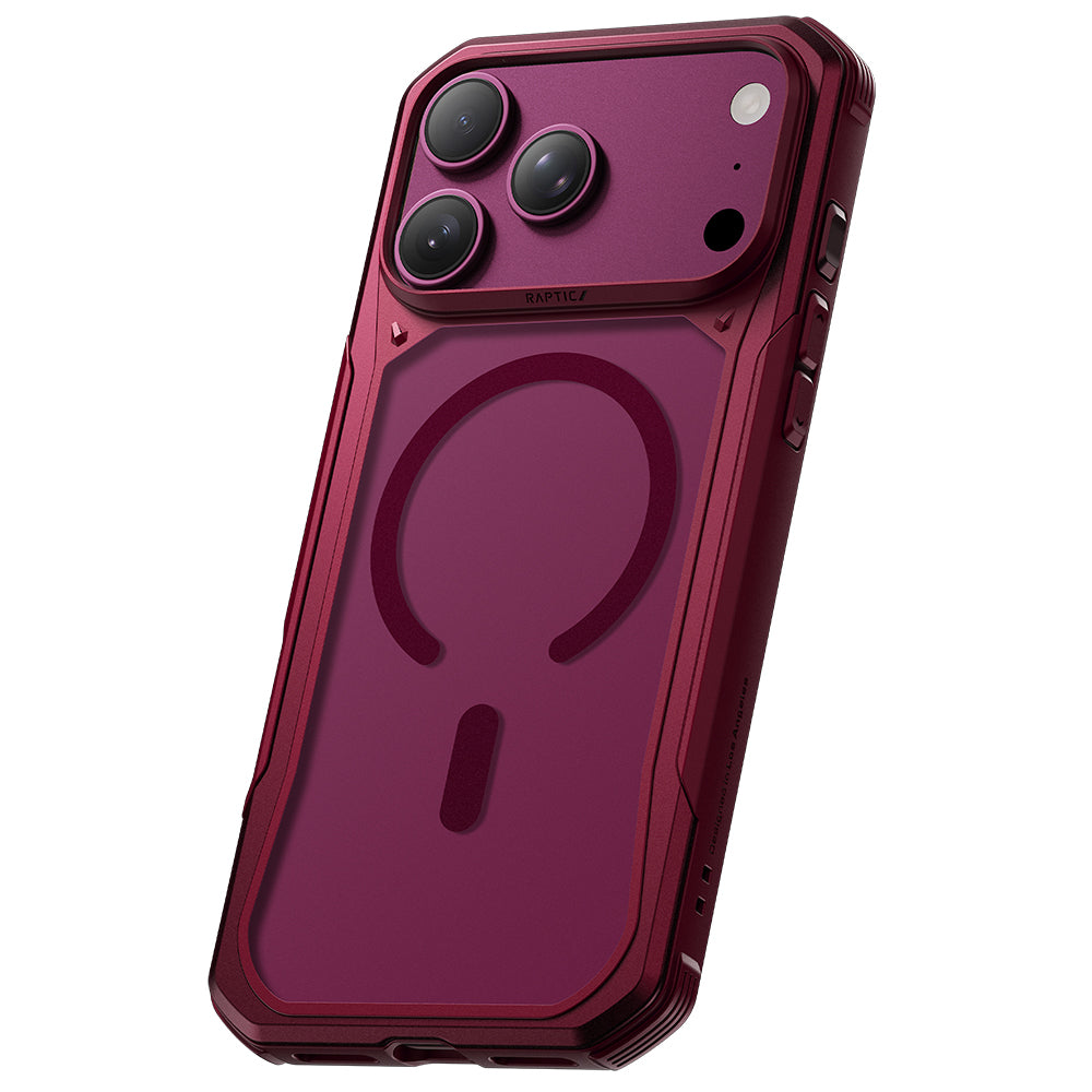 Apple iPhone 18 Pro Max Kılıf  M-Safe Şarj Özellikli Raptic Shield Evo Serisi Airbagli Kapak